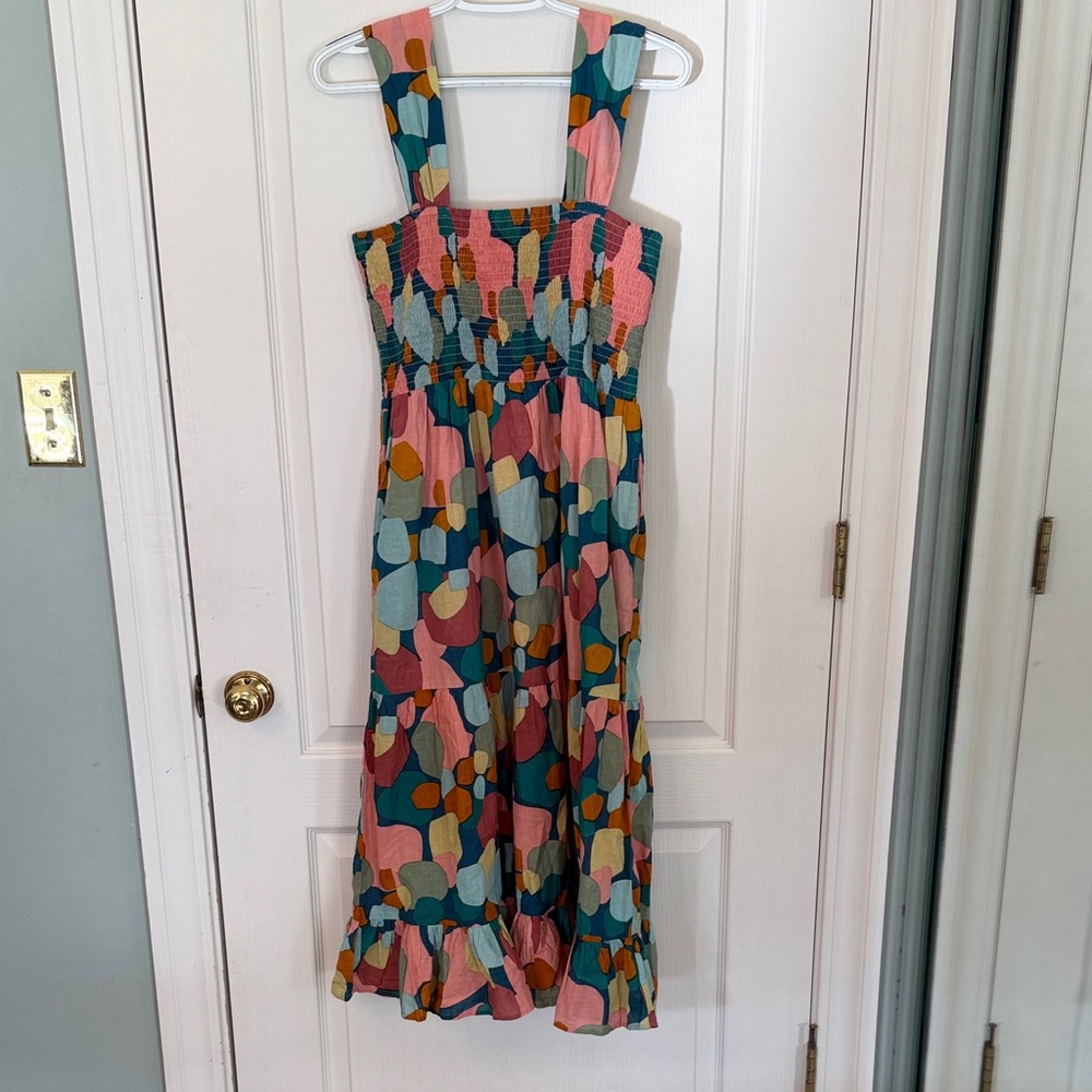 Colorful Sleeveless Maxi Dress